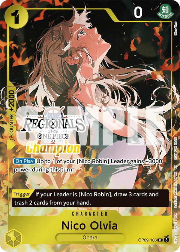 Nico Olvia (Online Regional Champion Card Set 2025 Vol.1) [OP-PR - OP09-106]