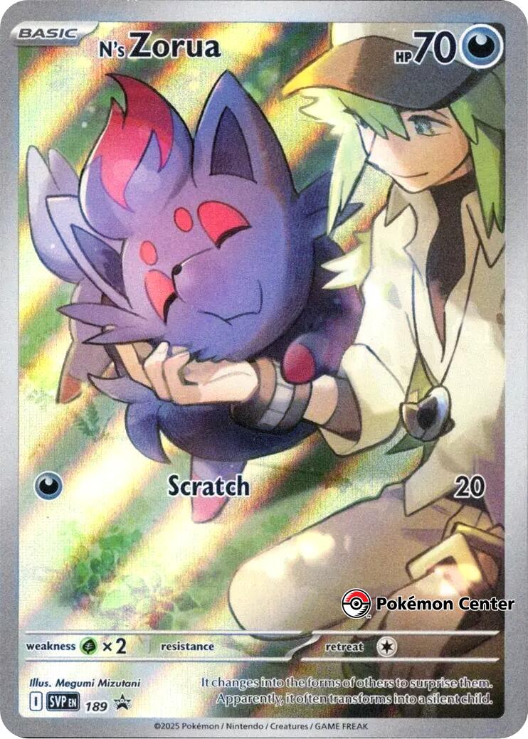 N's Zorua - 189 (Pokemon Center Exclusive) [SVP - 189]