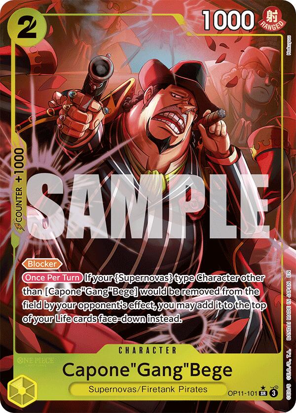Capone"Gang"Bege (101) (Alternate Art) [OP11 - OP11-101]