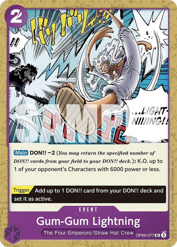 Gum-Gum Lightning (Reprint) [ST-26 - OP09-077]