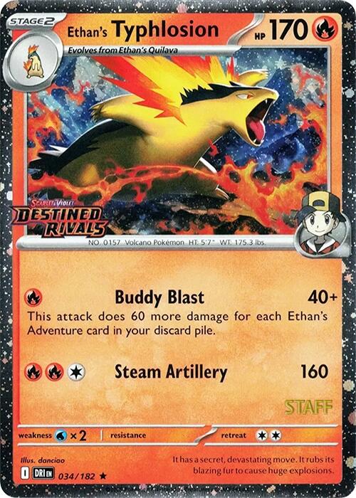 Ethan's Typhlosion (Prerelease) [Staff] [MCAP - 034/182]