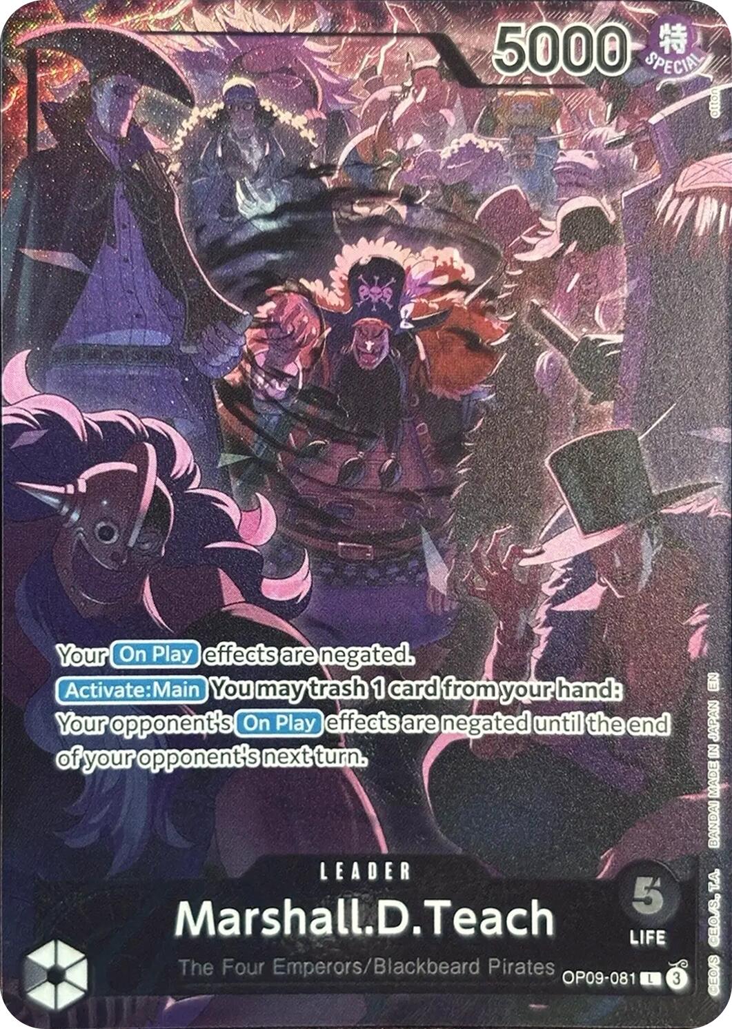 Marshall.D.Teach (English Version 2nd Anniversary Set) [OP-PR - OP09-081]