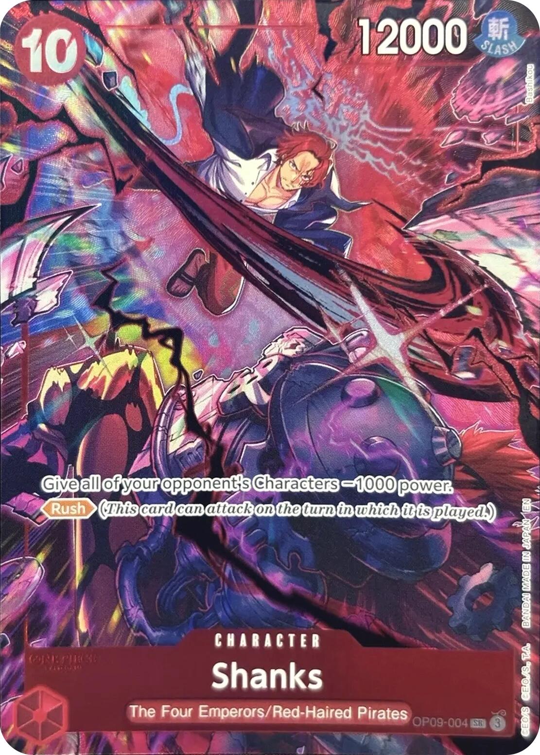 Shanks (004) (English Version 2nd Anniversary Set) [OP-PR - OP09-004]
