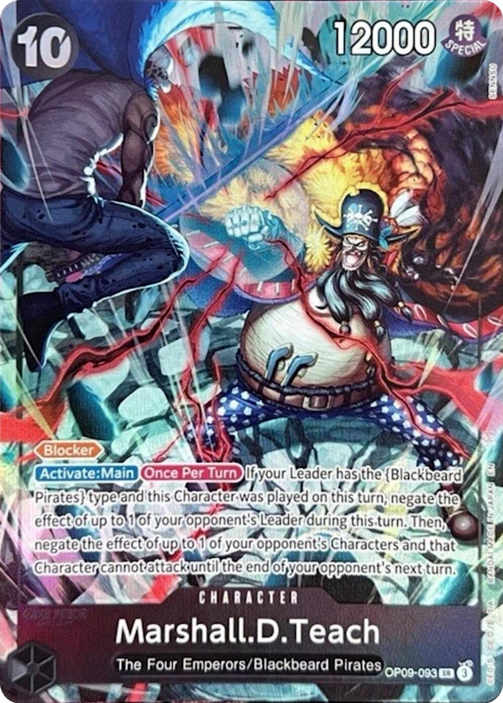 Marshall.D.Teach (093) (English Version 2nd Anniversary Set) [OP-PR - OP09-093]