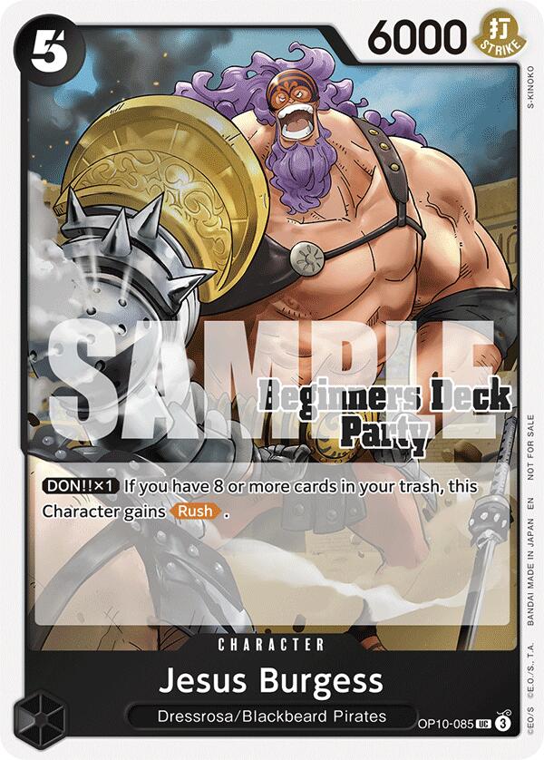 Jesus Burgess (Beginners Deck Party [ST-23] - [ST-28] Participation Pack) [OP-PR - OP10-085]