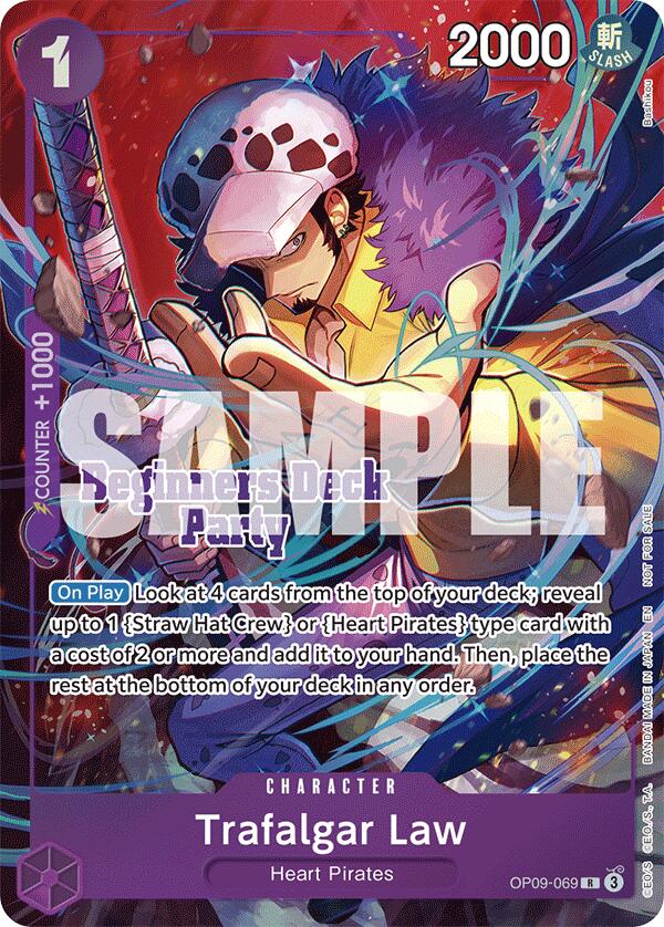 Trafalgar Law (Beginners Deck Party [ST-23] - [ST-28] Winner Pack) [OP-PR - OP09-069]