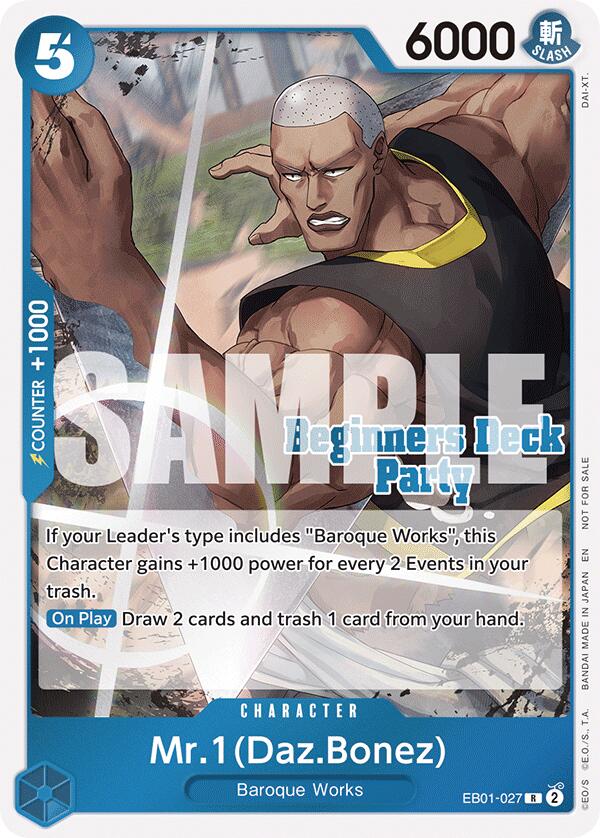 Mr. 1 (Daz.Bonez) (Beginners Deck Party [ST-23] - [ST-28] Participation Pack) [OP-PR - EB01-027]