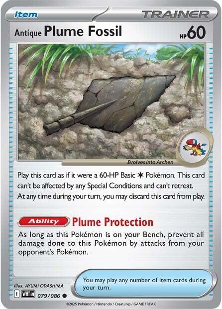 Antique Plume Fossil [WHT - 079/086]