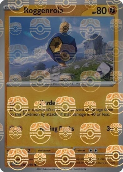 Roggenrola (Master Ball Pattern) [WHT - 046/086]