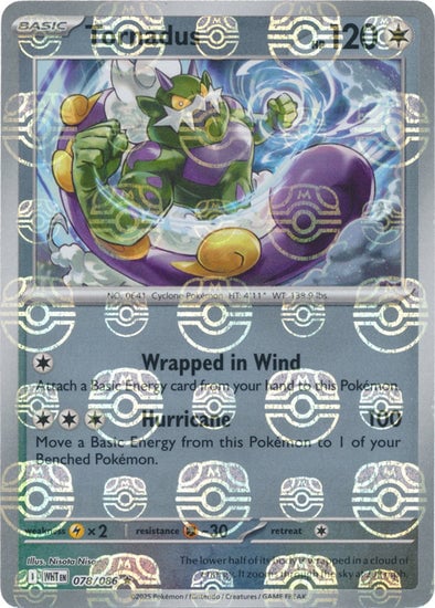 Tornadus (Master Ball Pattern) [WHT - 078/086]
