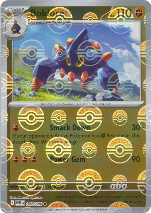 Boldore (Poke Ball Pattern) [WHT - 047/086]