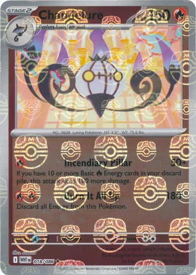 Chandelure (Master Ball Pattern) [WHT - 018/086]
