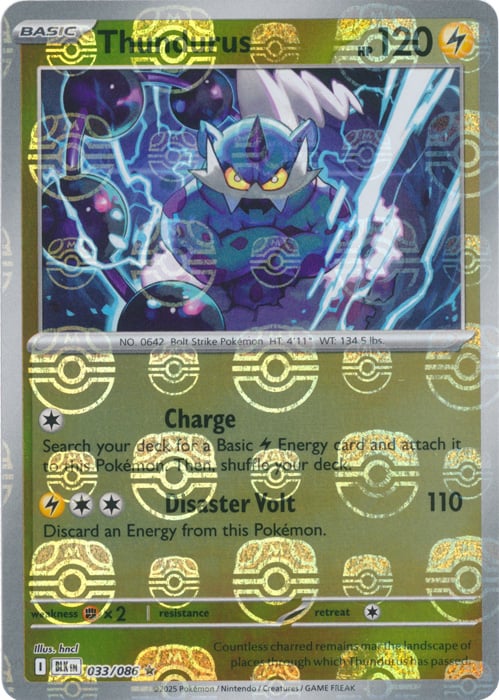 Thundurus (Master Ball Pattern) [BLK - 033/086]
