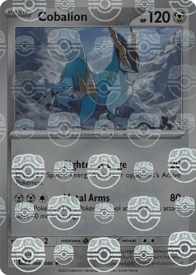 Cobalion (Master Ball Pattern) [BLK - 066/086]