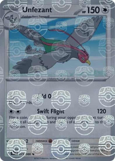 Unfezant (Master Ball Pattern) [BLK - 073/086]