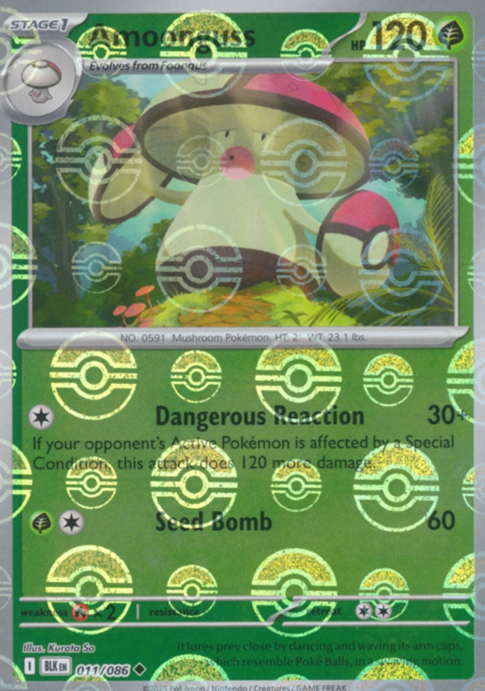 Amoonguss (Poke Ball Pattern) [BLK - 011/086]