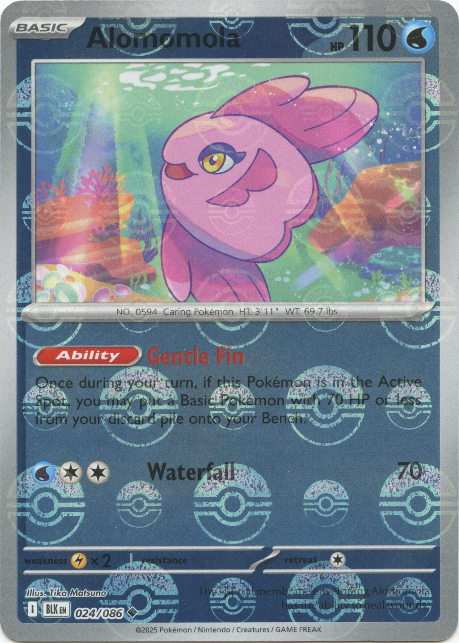 Alomomola (Poke Ball Pattern) [BLK - 024/086]