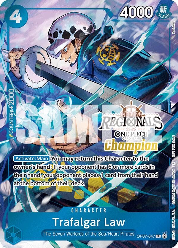 Trafalgar Law (Offline Regional Champion Card Set 2025 Vol.2) [OP-PR - OP07-047]