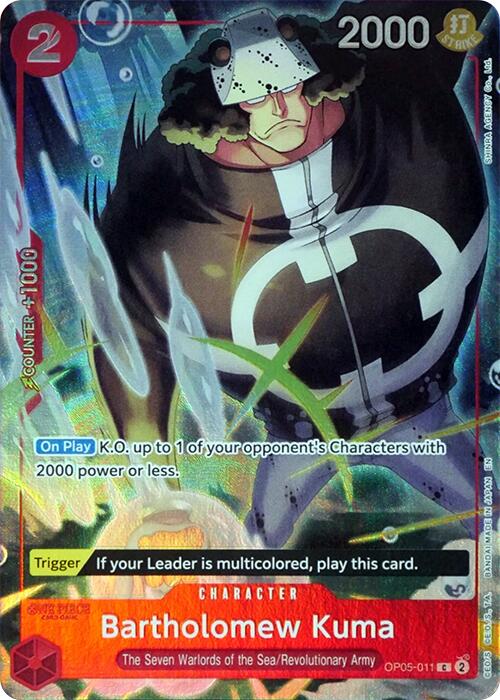 Bartholomew Kuma (Seven Warlords of the Sea Binder Set) [OP-PR - OP05-011]