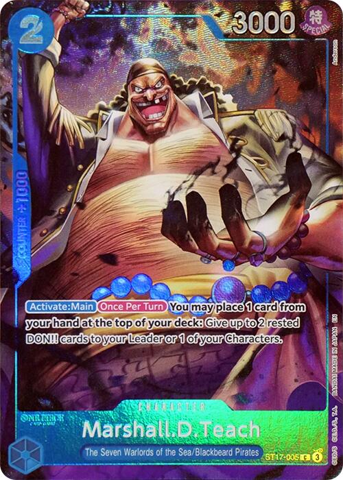 Marshall.D.Teach (Seven Warlords of the Sea Binder Set) [OP-PR - ST17-005]