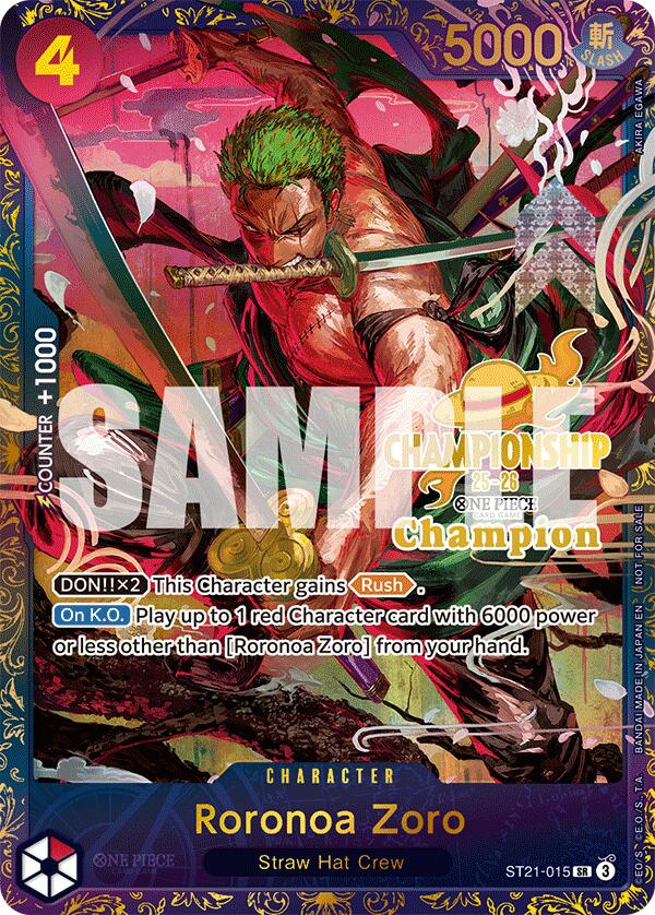 Roronoa Zoro (CS 25-26 1st Place) [OP-PR - ST21-015]