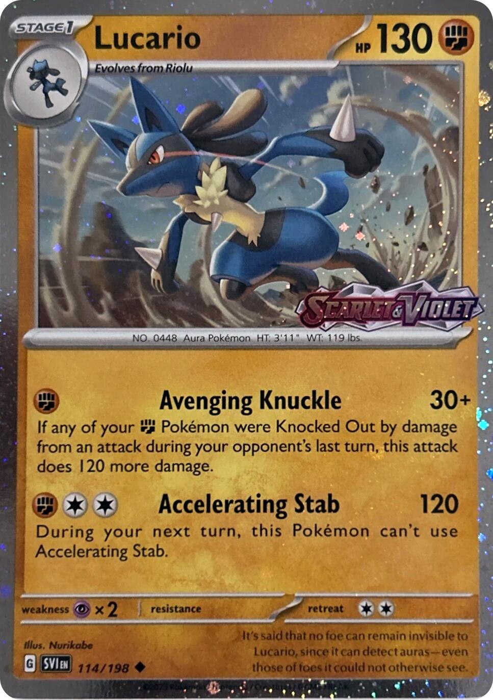 Lucario (Scarlet & Violet Stamp) [MCAP - 114/198]