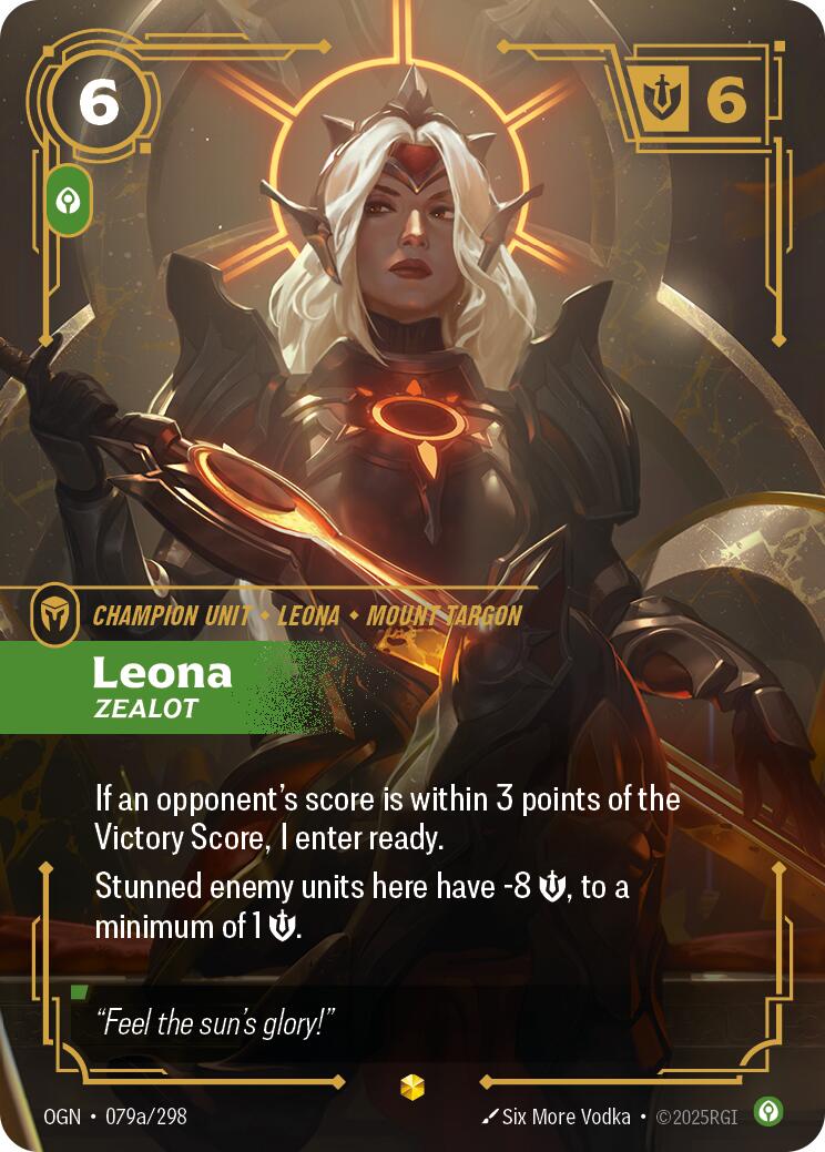 Leona - Zealot (Alternate Art) [OGN - 079a/298]