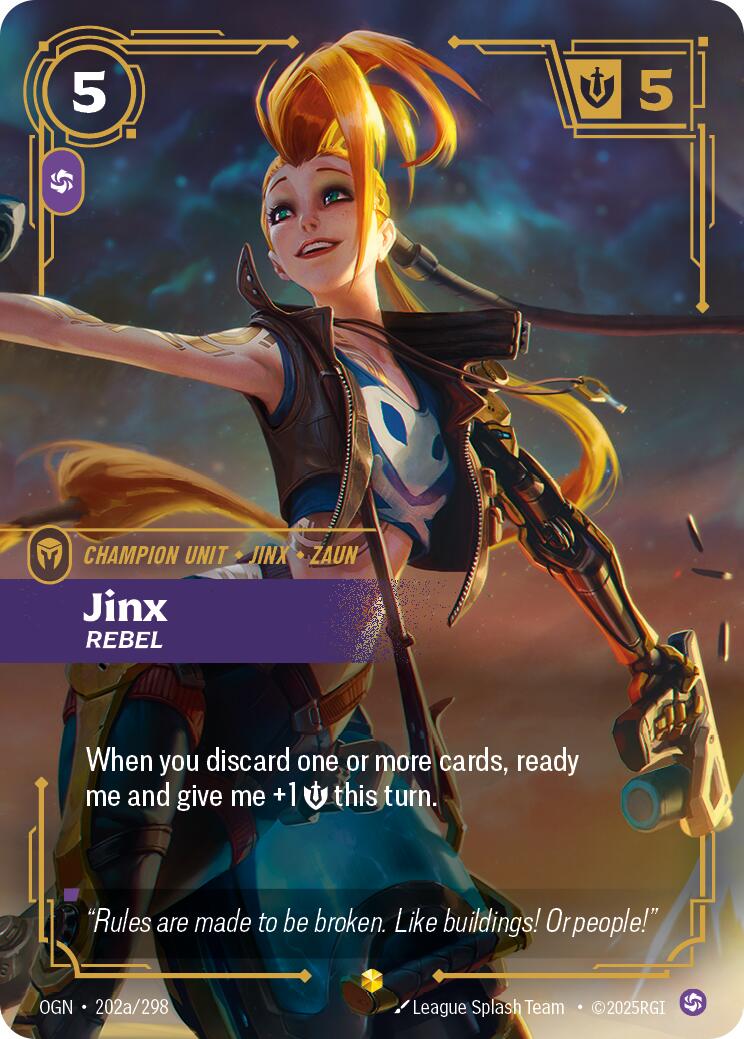 Jinx - Rebel (Alternate Art) [OGN - 202a/298]