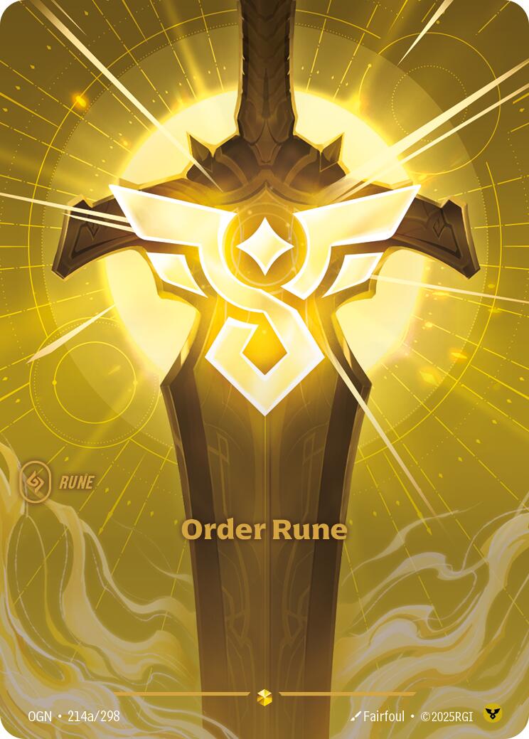 Order Rune (Alternate Art) [OGN - 214a/298]