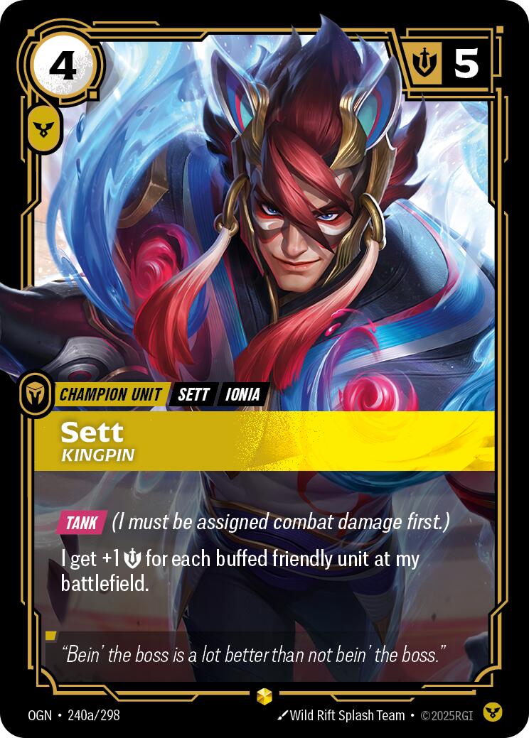 Sett - Kingpin (Alternate Art) [OGN - 240a/298]