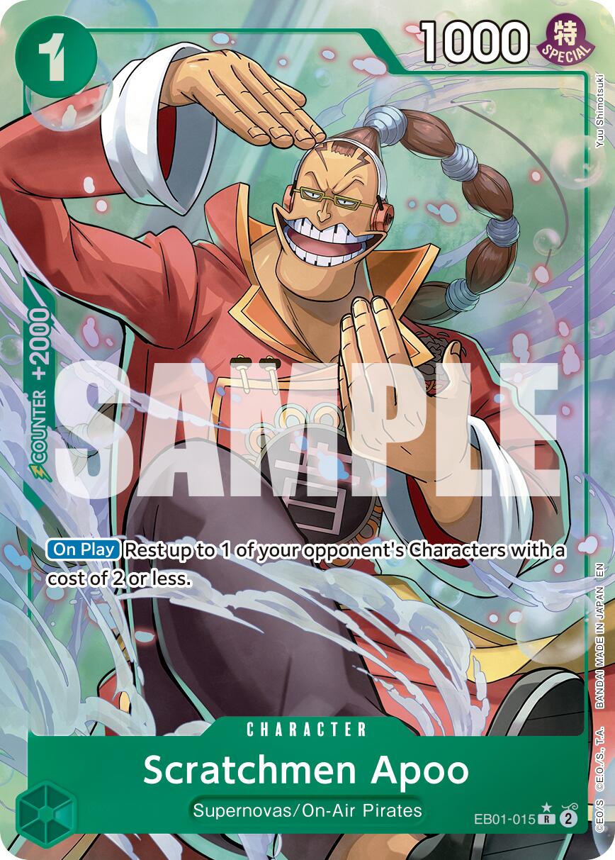 Scratchmen Apoo - EB01-015 (Alternate Art) [PRB-02 - EB01-015]