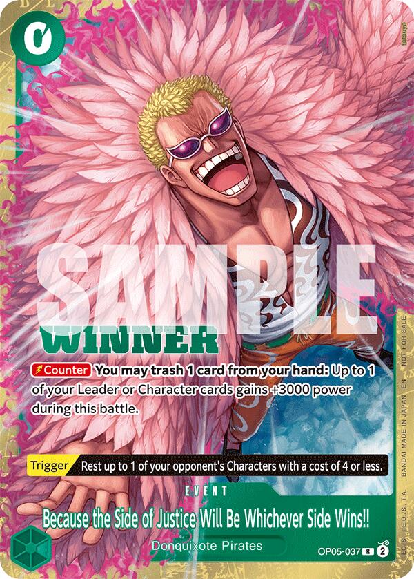 Because the Side of Justice Will Be Whichever Side Wins!! (Winner Pack 2025 Vol. 4) [OP-PR - OP05-037]