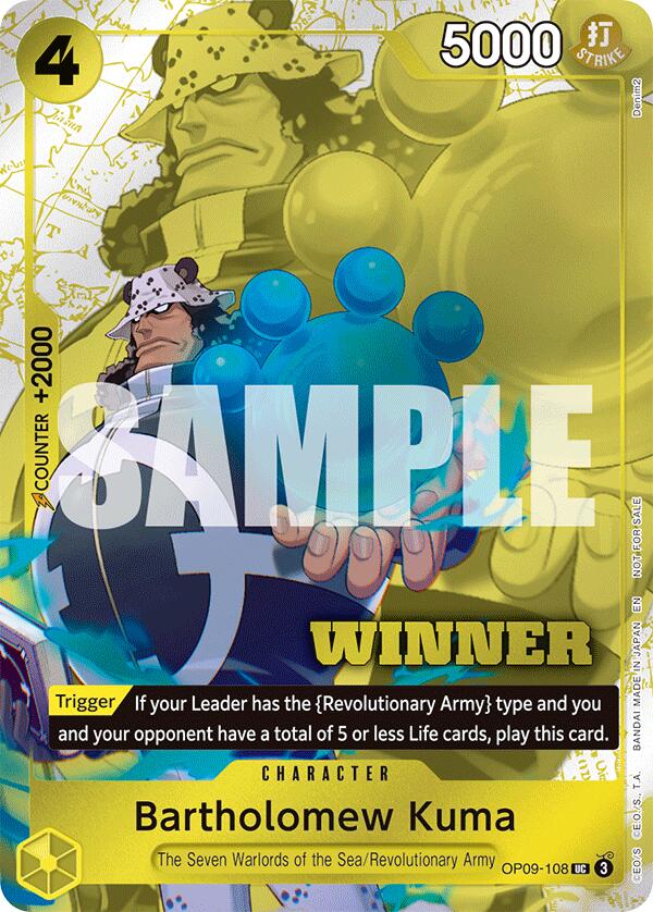 Bartholomew Kuma (Winner Pack 2025 Vol. 4) [OP-PR - OP09-108]