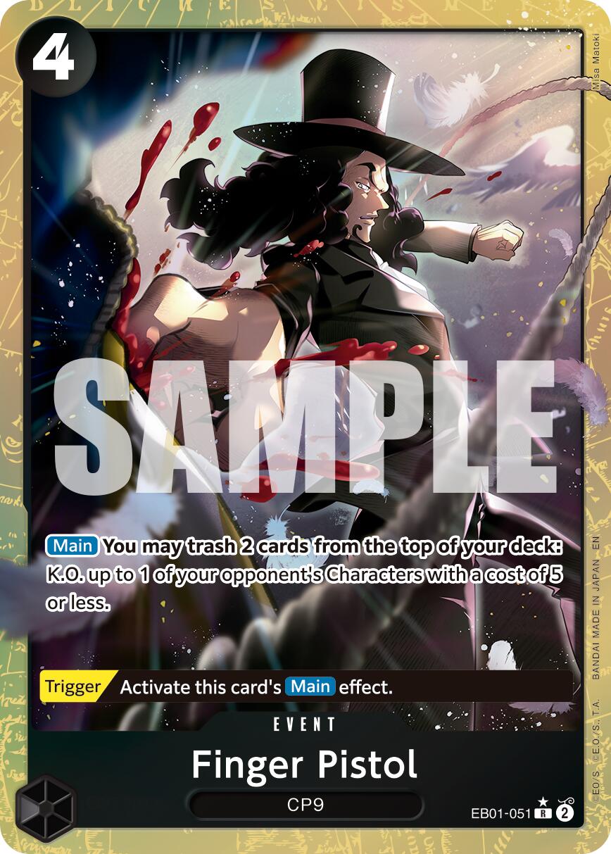 Finger Pistol (Alternate Art) [PRB-02 - EB01-051]