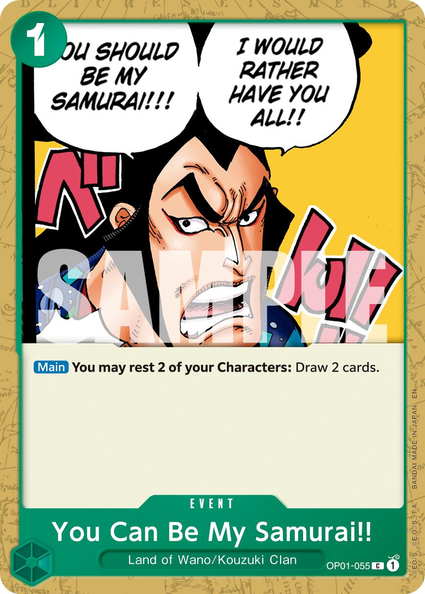 You Can Be My Samurai!! (Reprint) [PRB-02 - OP01-055]