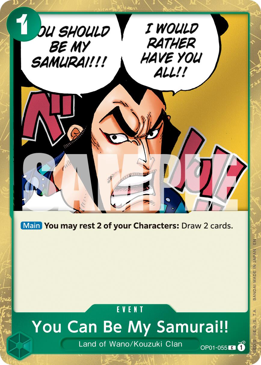 You Can Be My Samurai!! (Pirate Foil) [PRB-02 - OP01-055]