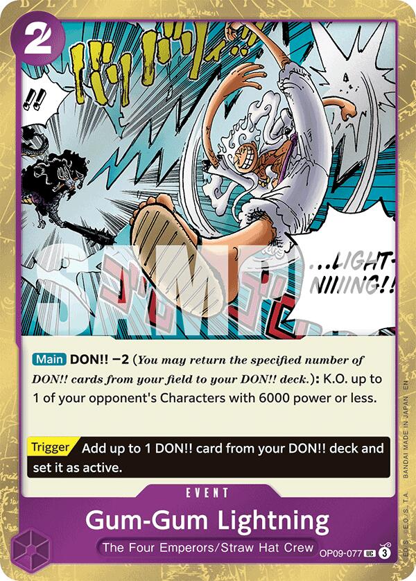 Gum-Gum Lightning (Pirate Foil) [PRB-02 - OP09-077]