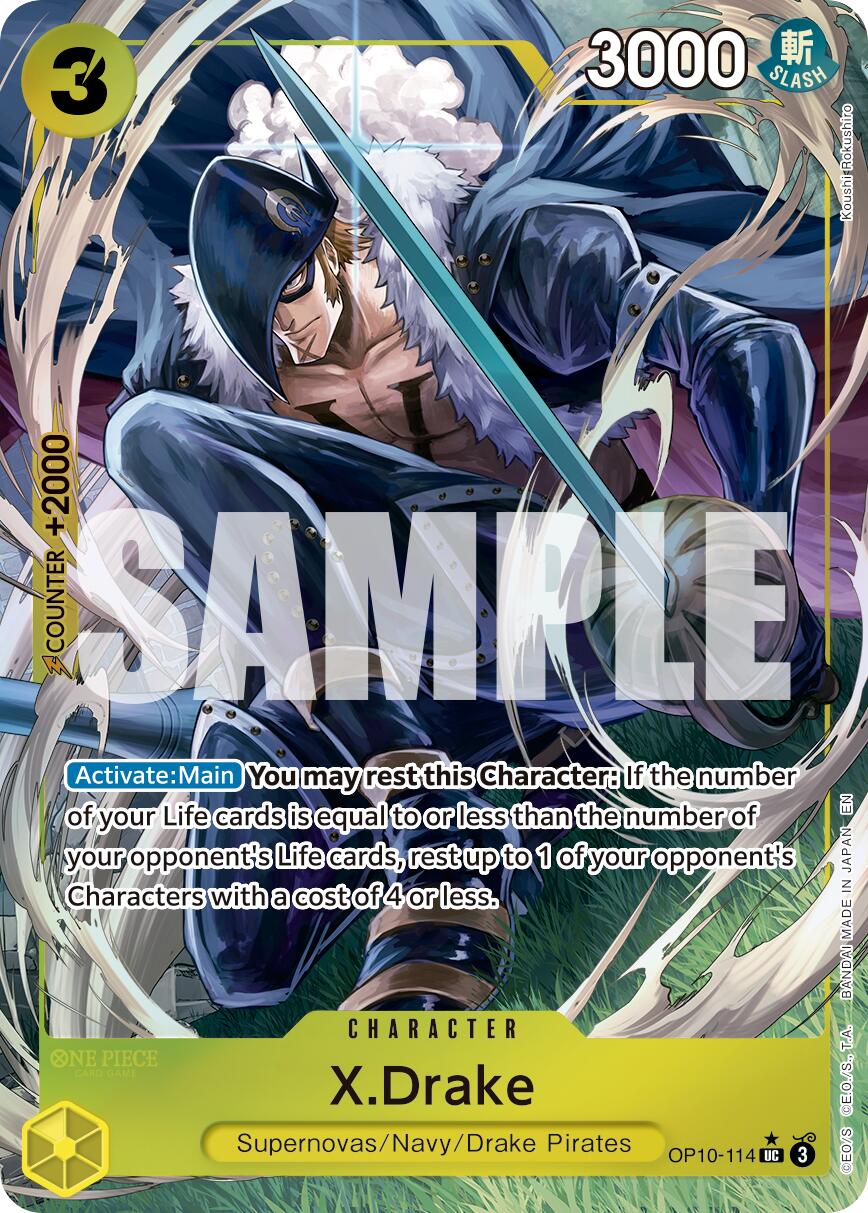 X.Drake (Alternate Art) [PRB-02 - OP10-114]