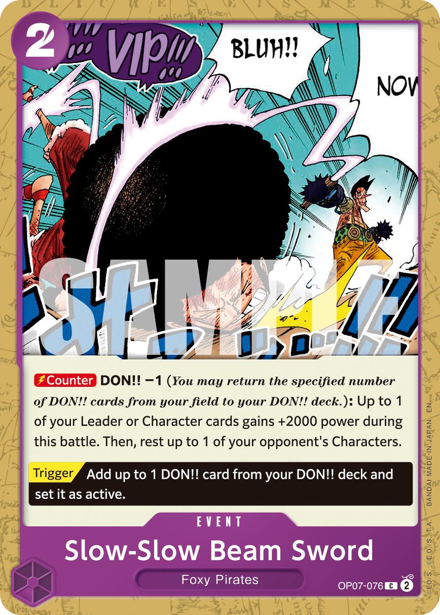 Slow-Slow Beam Sword (Reprint) [PRB-02 - OP07-076]