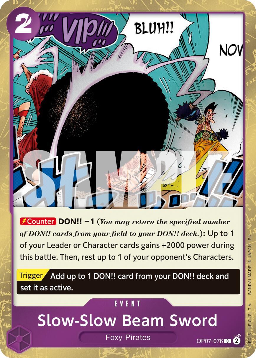 Slow-Slow Beam Sword (Pirate Foil) [PRB-02 - OP07-076]
