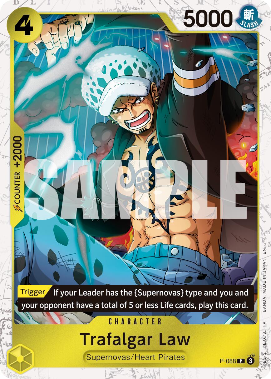 Trafalgar Law -  P-088 (Pirate Foil) [PRB-02 - P-088]