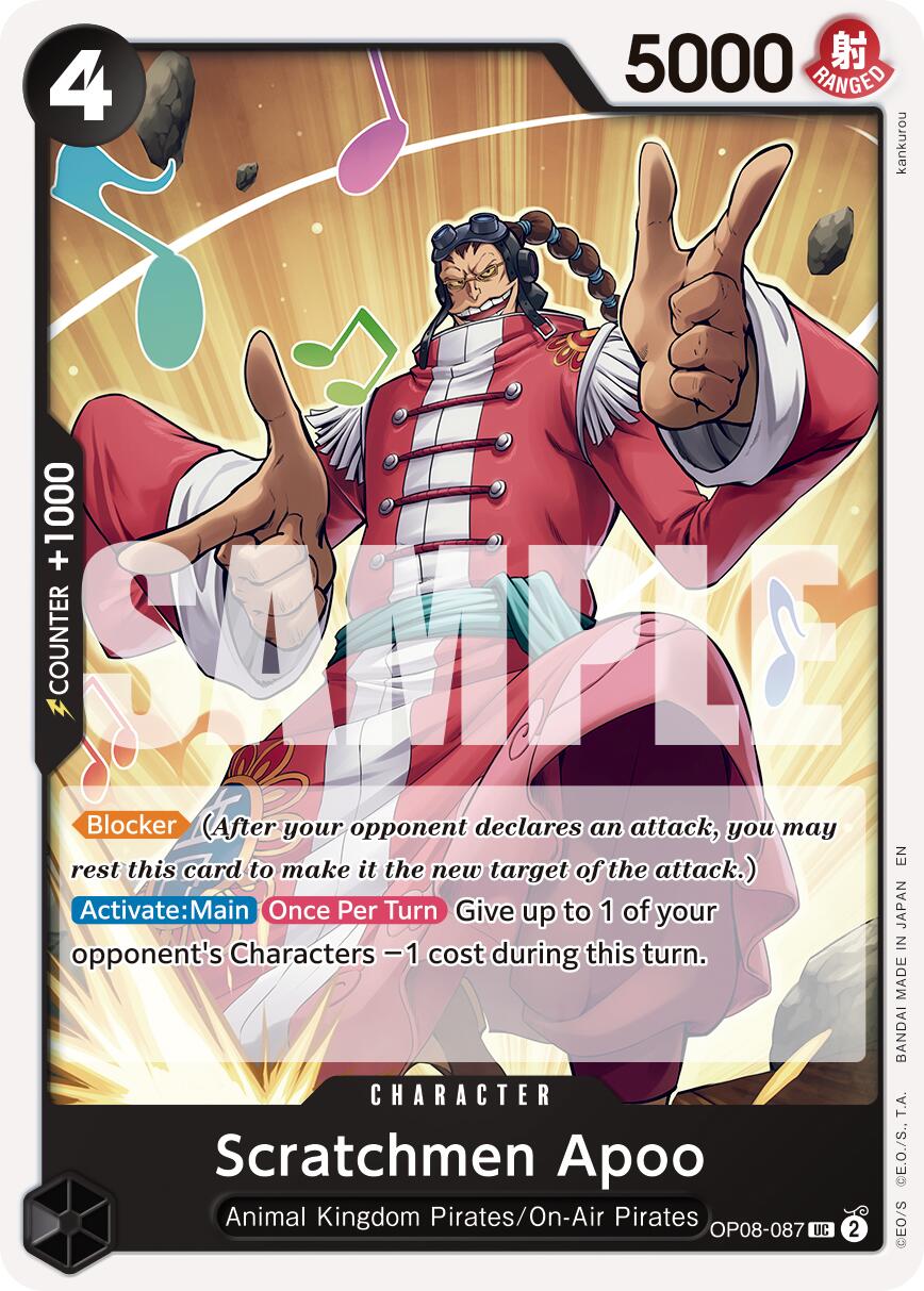 Scratchmen Apoo - OP08-087 (Reprint) [PRB-02 - OP08-087]