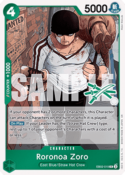 Roronoa Zoro - EB02-019 (Zoro Deck) [LT-01 - EB02-019]