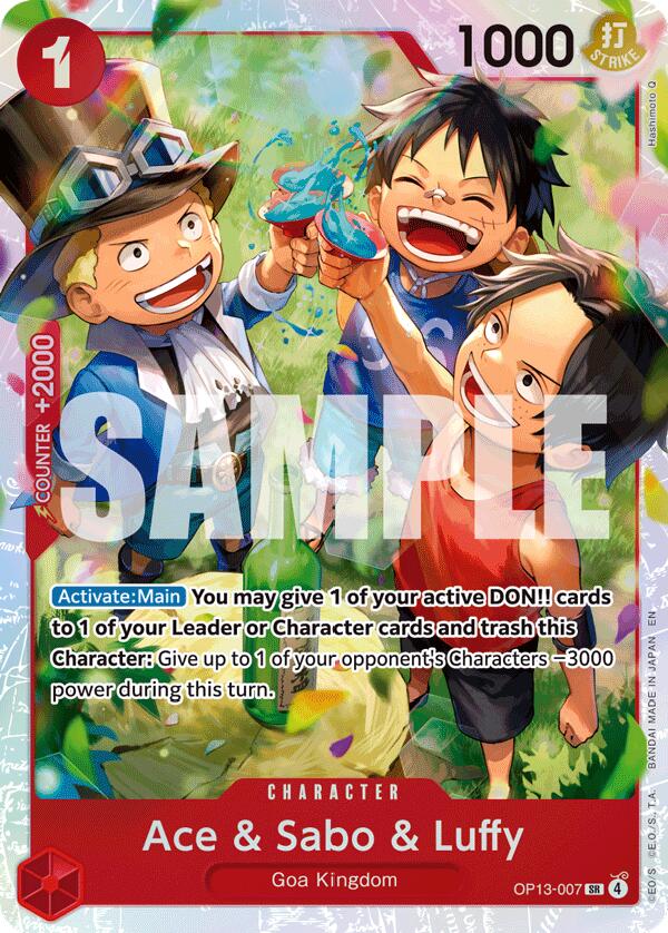 Ace & Sabo & Luffy [OP13 - OP13-007]