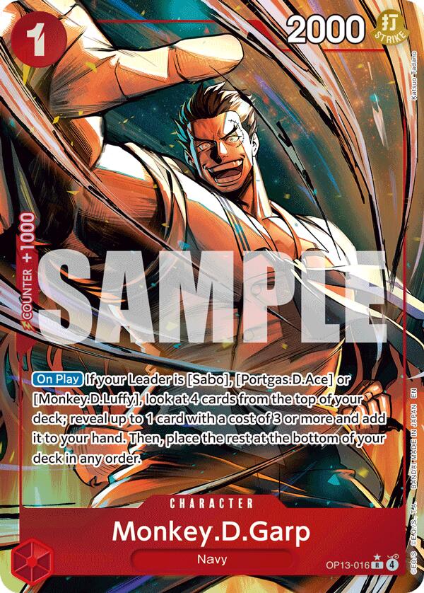 Monkey.D.Garp (Alternate Art) [OP13 - OP13-016]