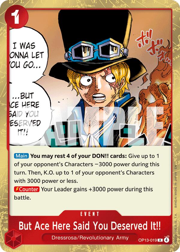 But Ace Here Said You Deserved It!! [OP13 - OP13-019]