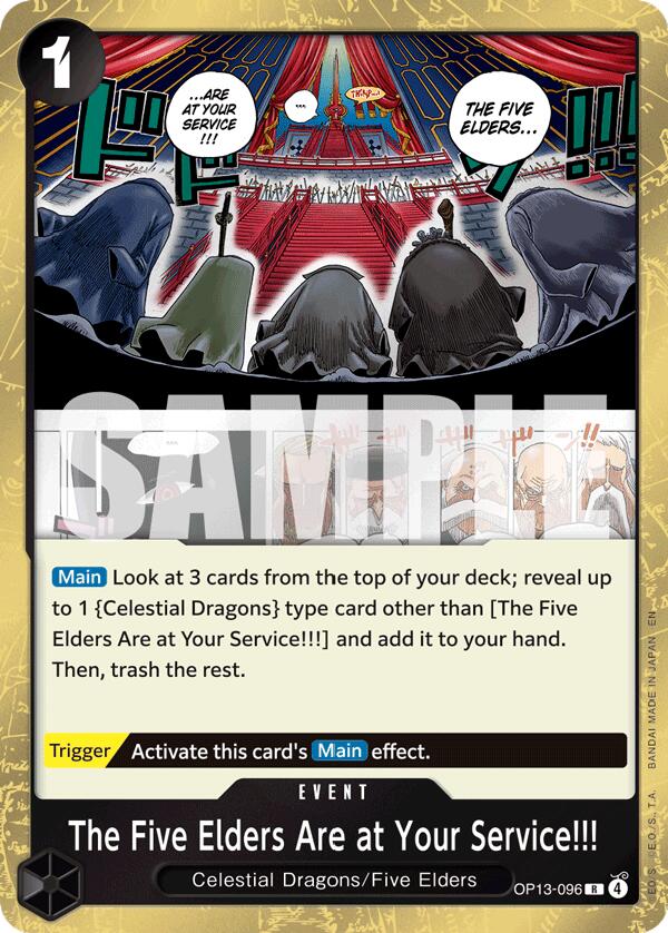 The Five Elders Are at Your Service!!! [OP13 - OP13-096]