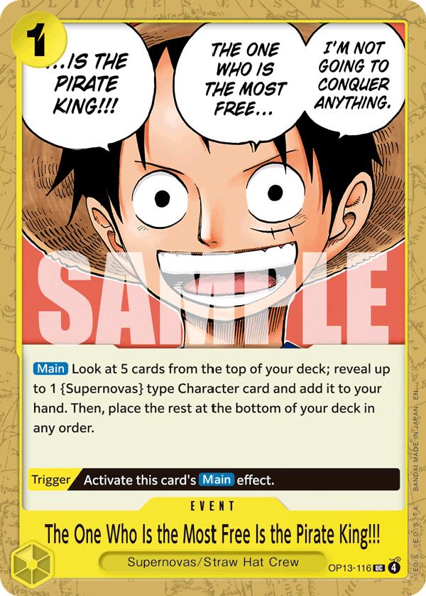 The One Who Is the Most Free Is the Pirate King!!! [OP13 - OP13-116]