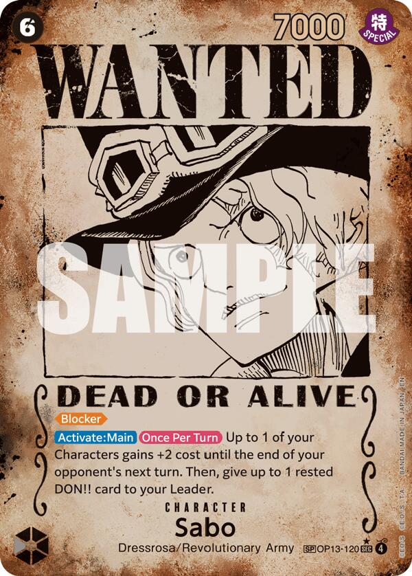 Sabo (120) (Wanted Poster) [OP13 - OP13-120]
