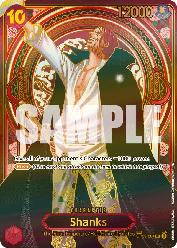 Shanks - OP09-004 (SP) (Gold) [OP13 - OP09-004]